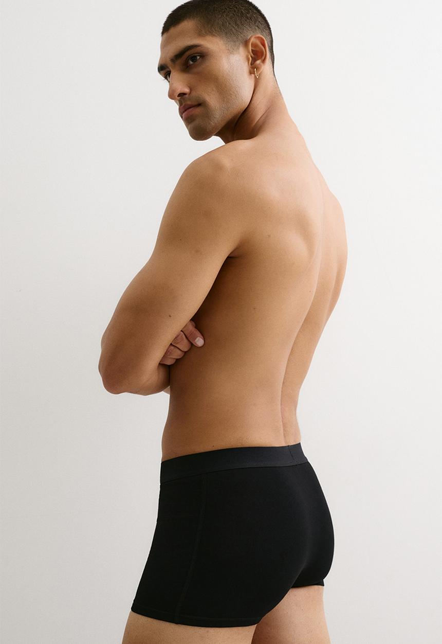 H&M - 3-Pack mid trunks with lycra - grey marl/black