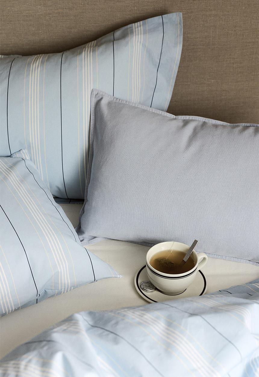 H&M - Linen-blend cushion cover - light dusty blue
