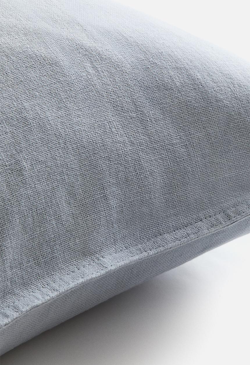 H&M - Linen-blend cushion cover - light dusty blue