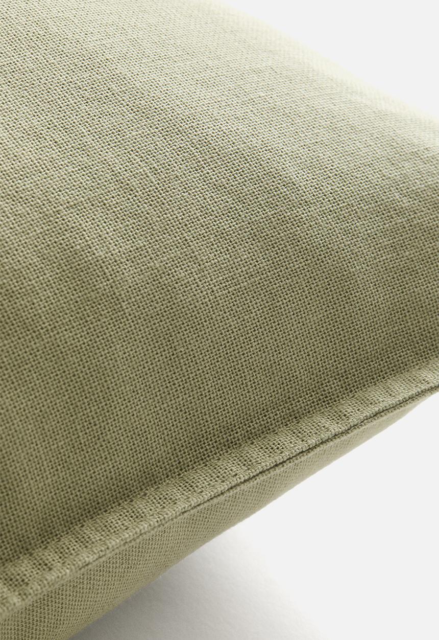 H&M - Linen-blend cushion cover - sage green
