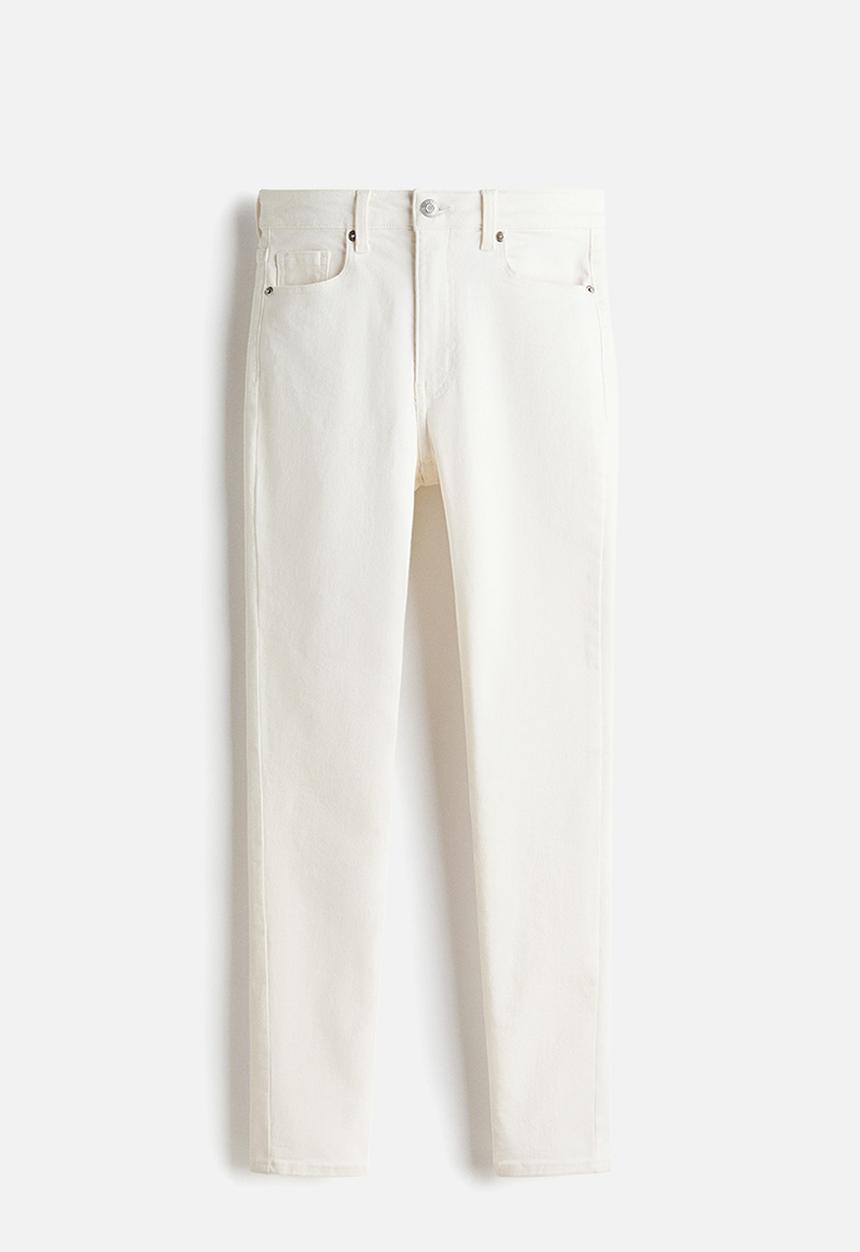 H&M - Skinny high waist jeans - white