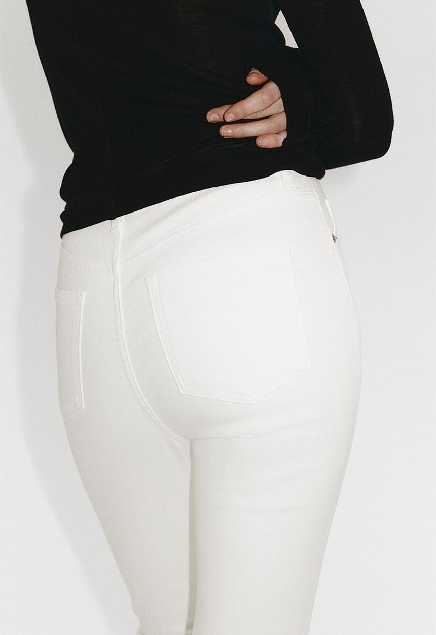 H&M - Skinny high waist jeans - white