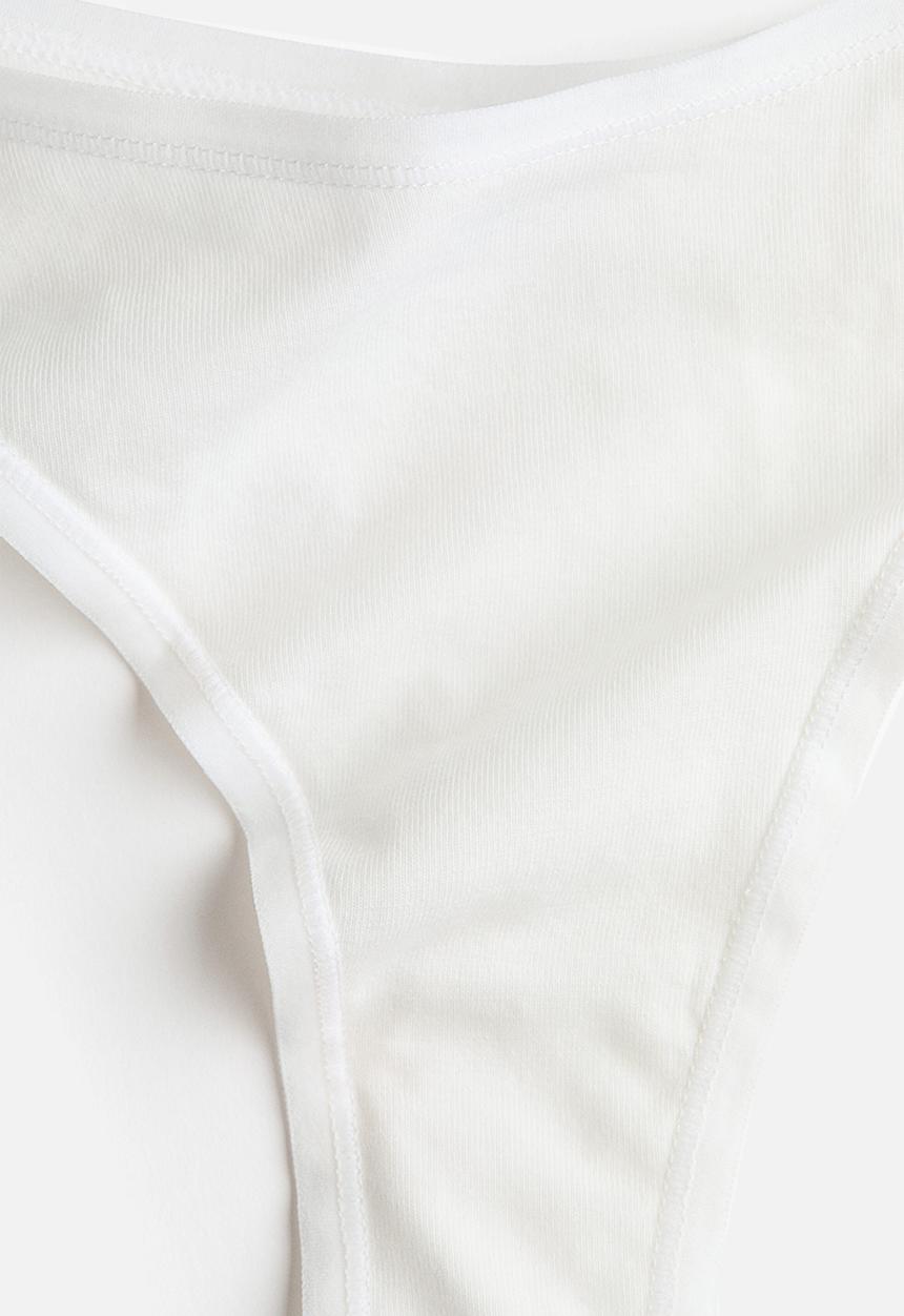 H&M - 3-Pack cotton brazilian briefs - white