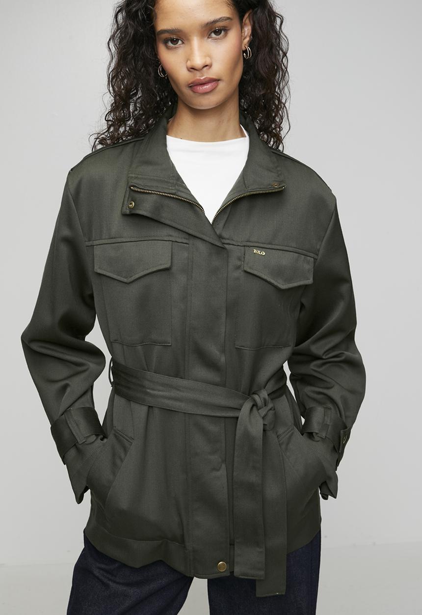 POLO - Wmn Yuri Wool Jacket - Olive