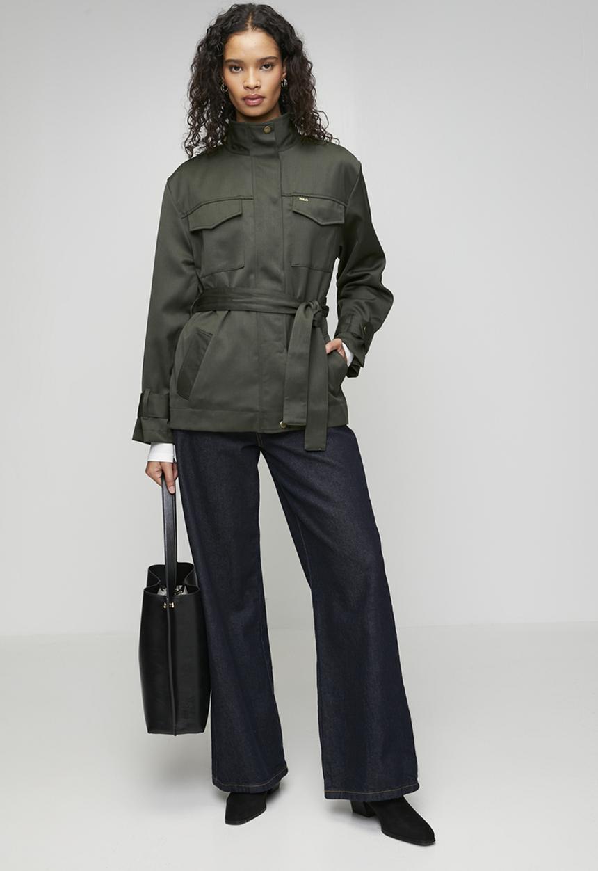 POLO - Wmn Yuri Wool Jacket - Olive