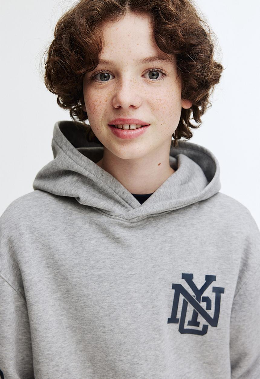H&M - Hoodie - grey marl/nyc