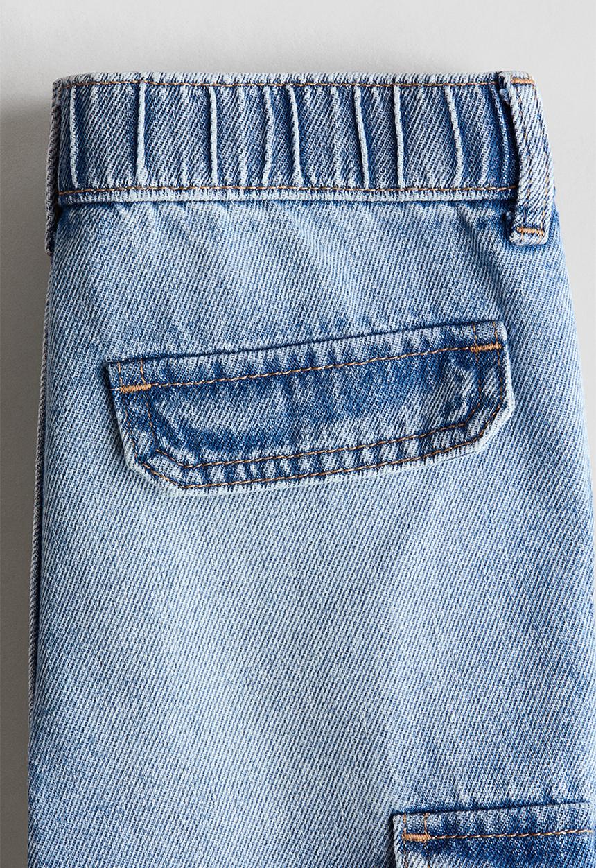 H&M - Relaxed tapered fit jeans - denim blue