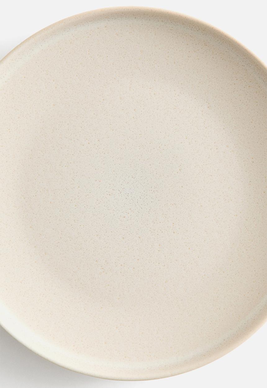 H&M - Reactive-glaze dinner plate - light beige