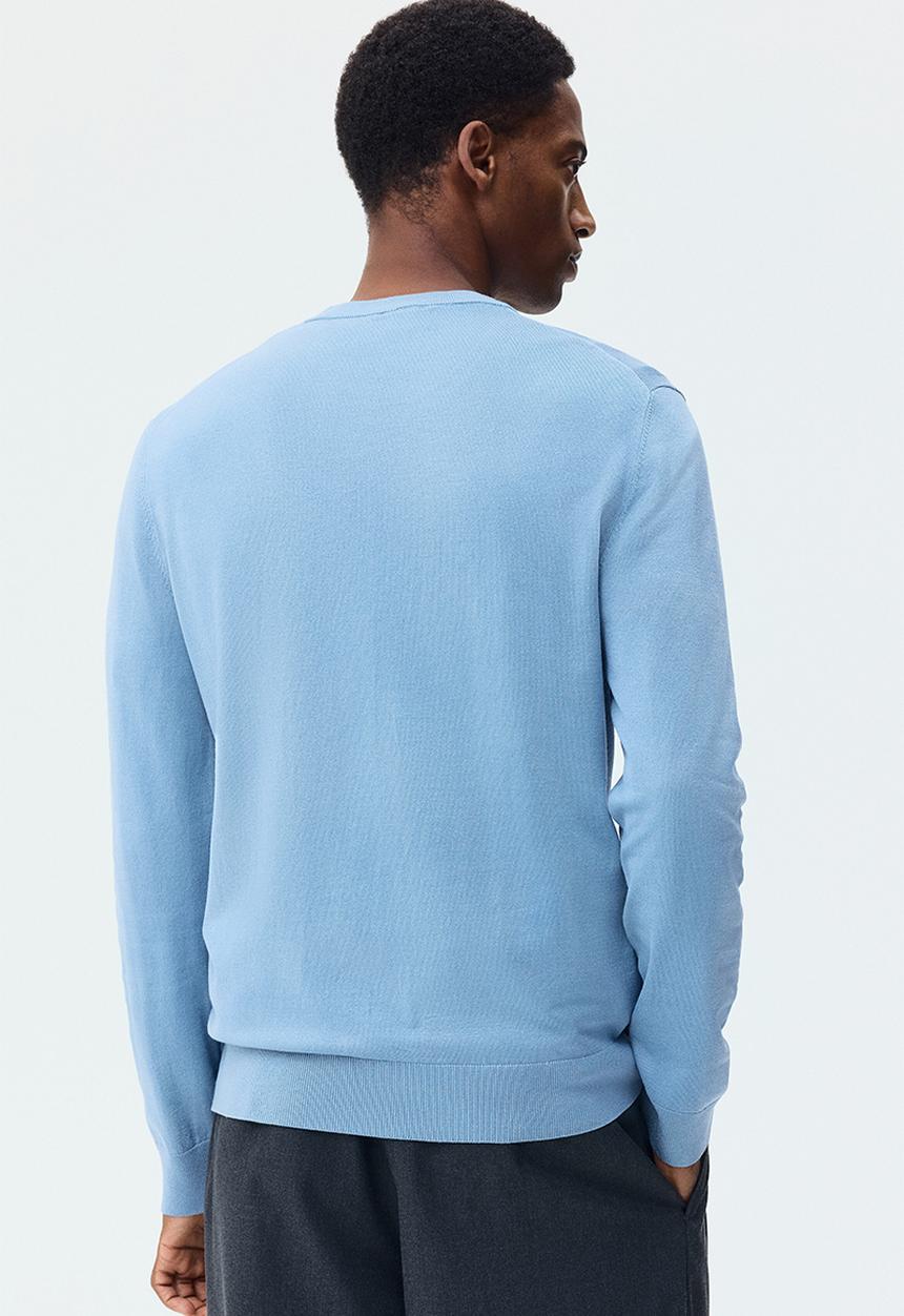 H&M - Regular fit fine-knit jumper - dusty blue