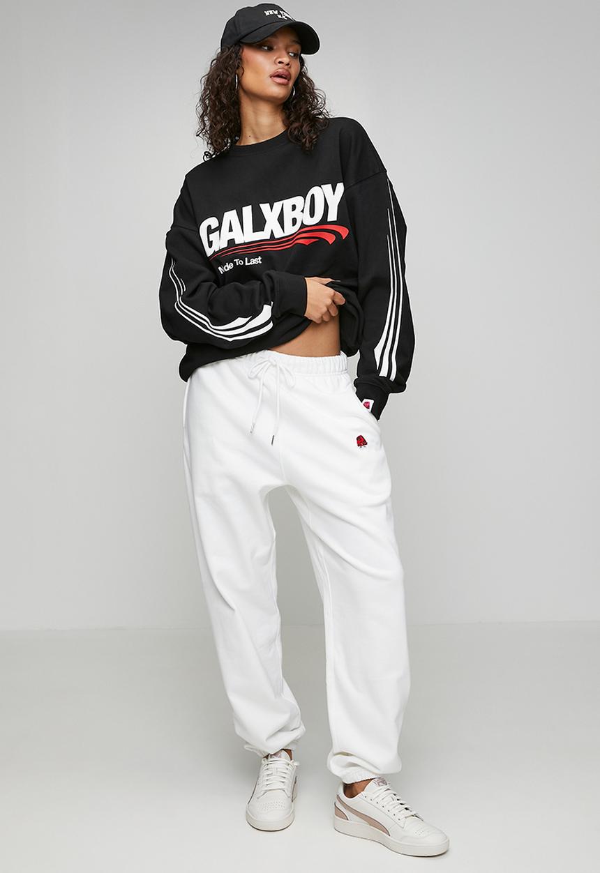 GALXBOY - BEANIE TRACKPANTS - WHITE