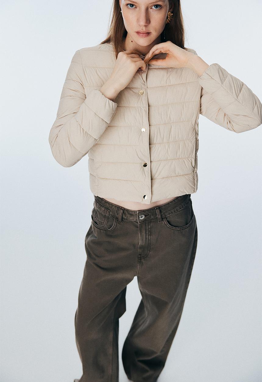 H&M - Quilted jacket - light beige
