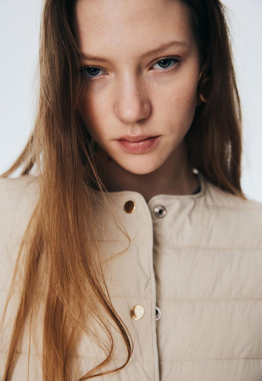 H&M - Quilted jacket - light beige