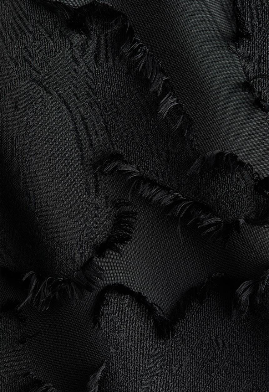 H&M - Jacquard-weave blouse - black