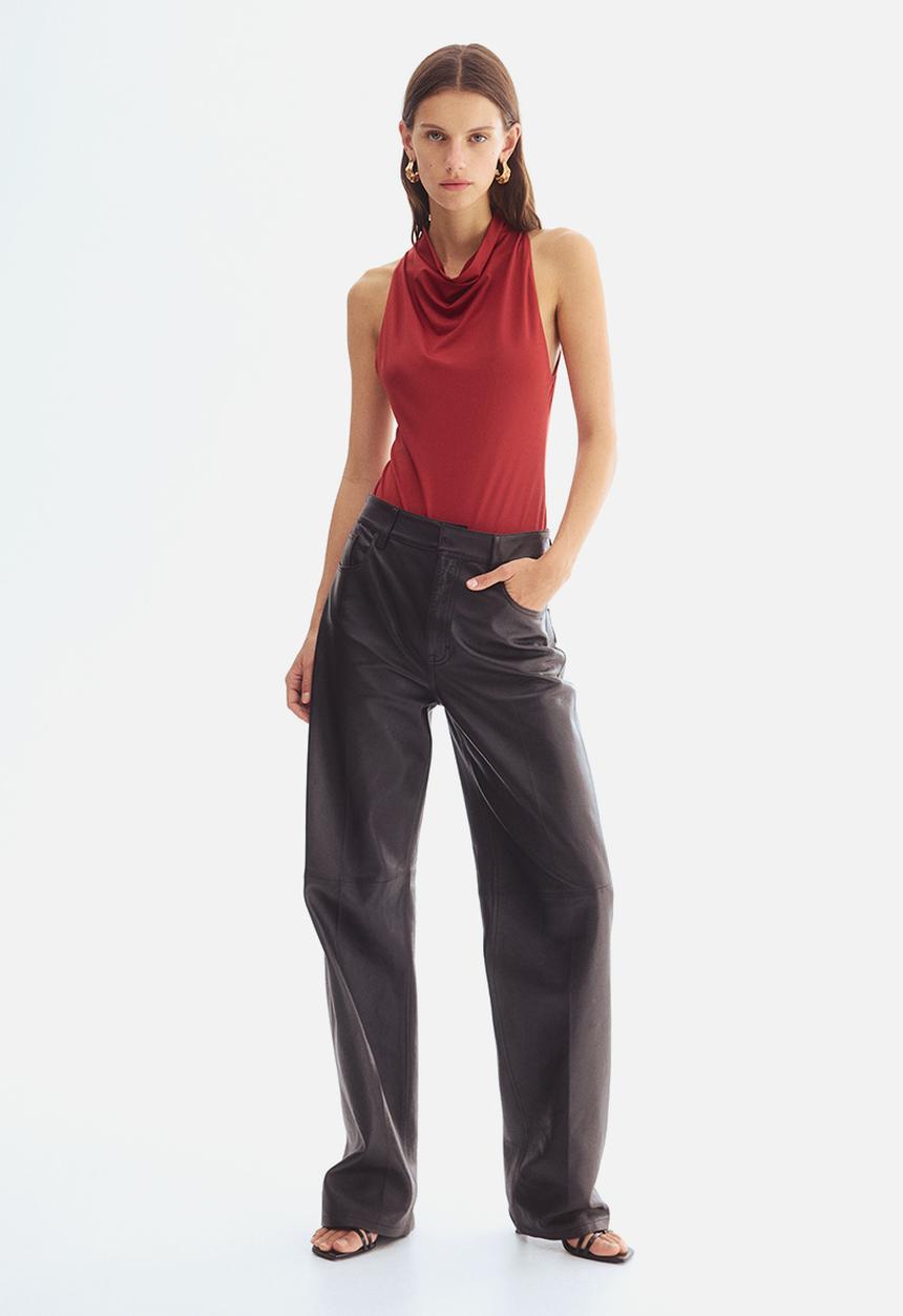 H&M - Cowl-neck body - red