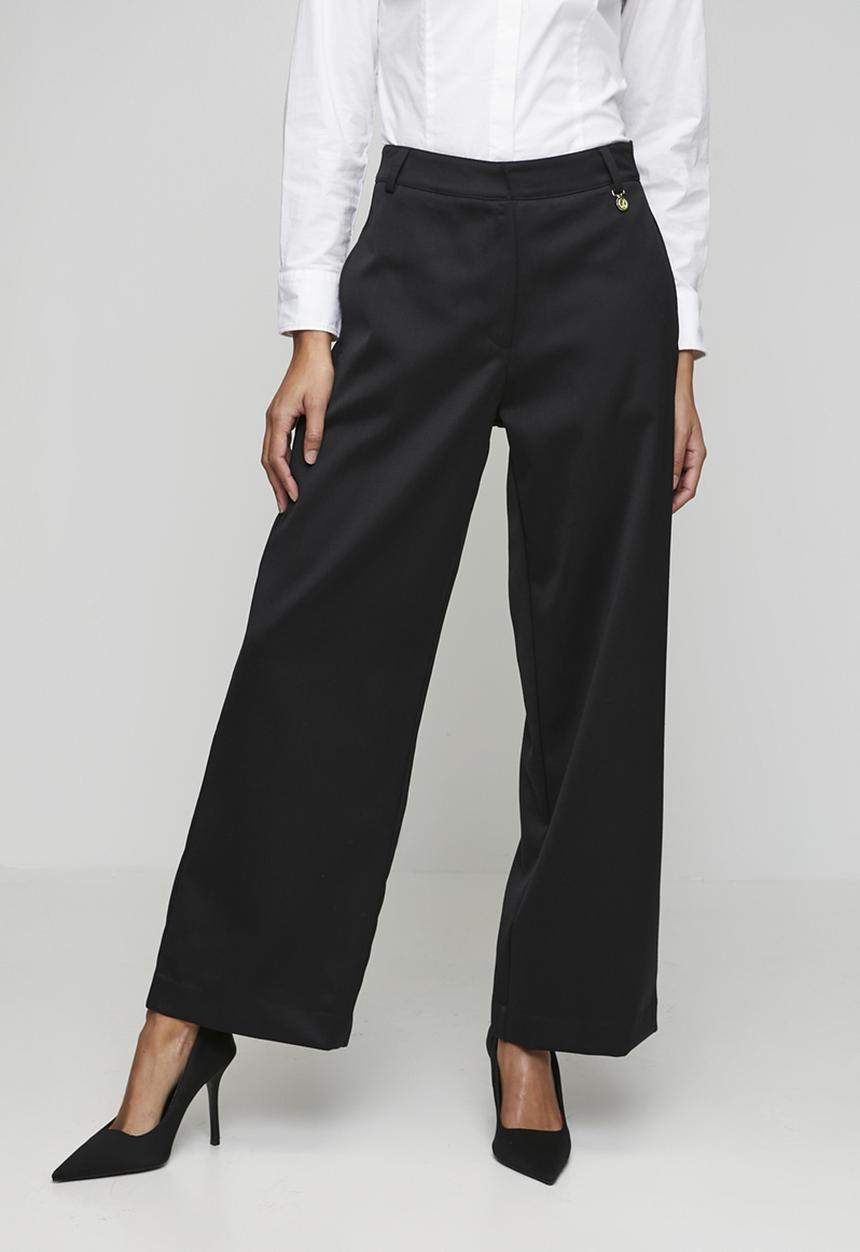 POLO - Wmn Maddi Wide Leg Wool Pant - Black
