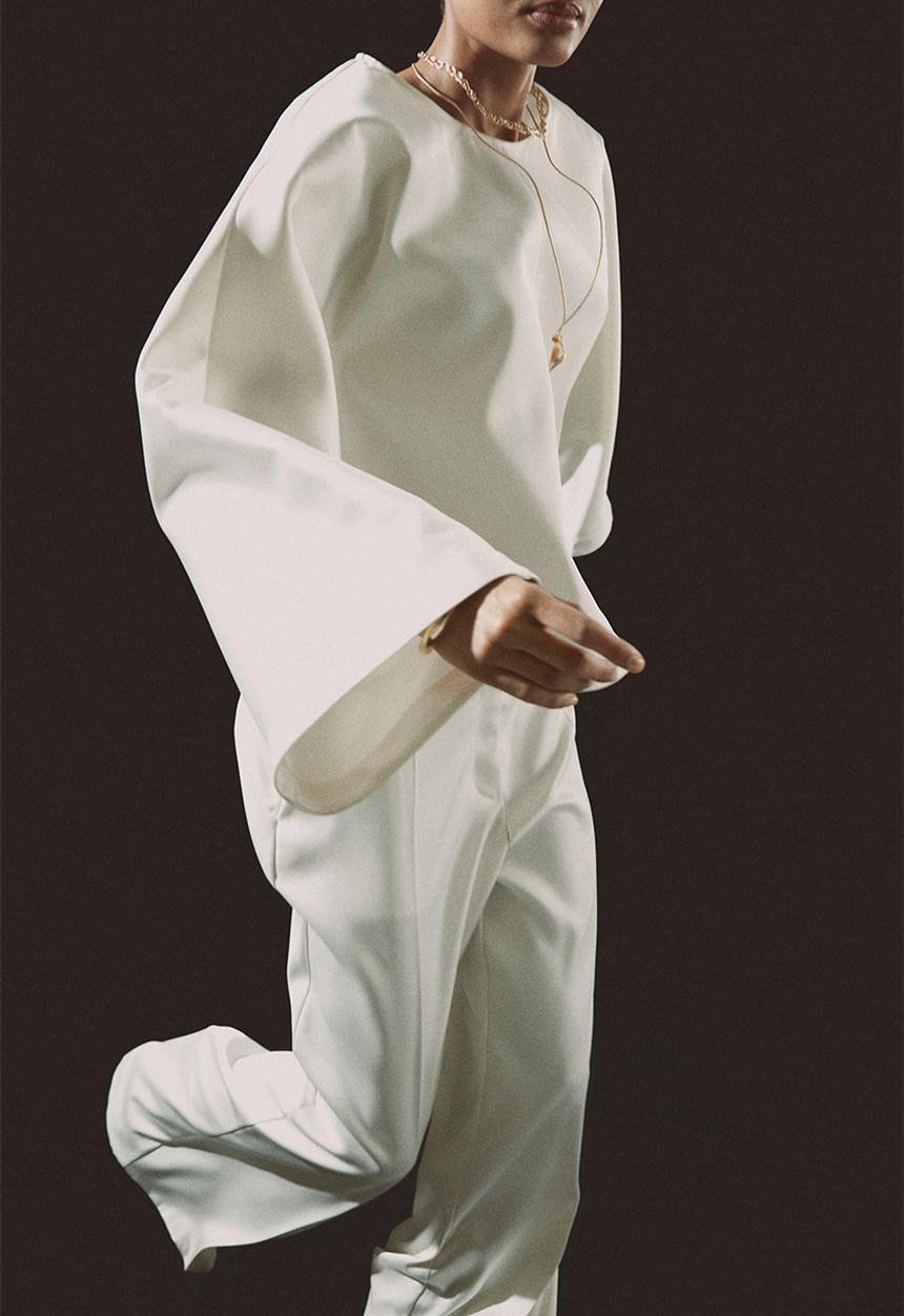 H&M - Wide trousers - white