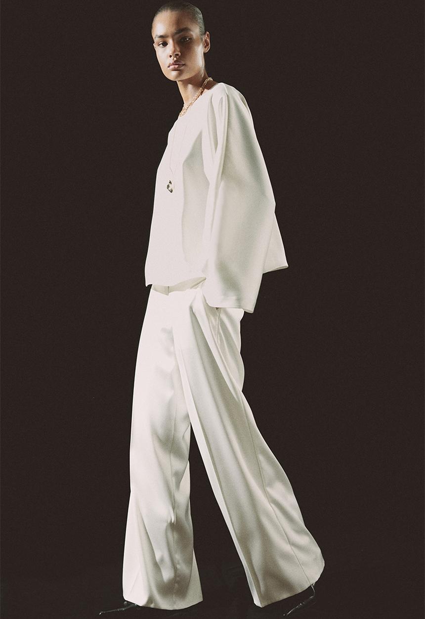 H&M - Wide trousers - white