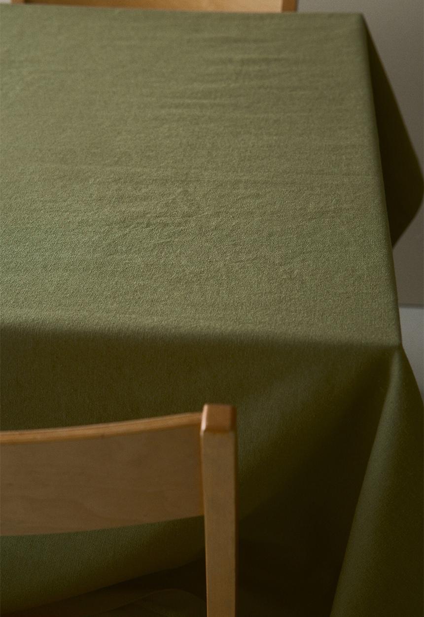 H&M - Linen-blend tablecloth - forest green