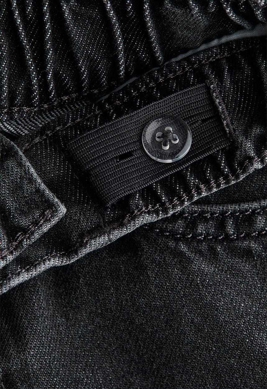 H&M - Regular fit printed  jeans - denim black/spider-man