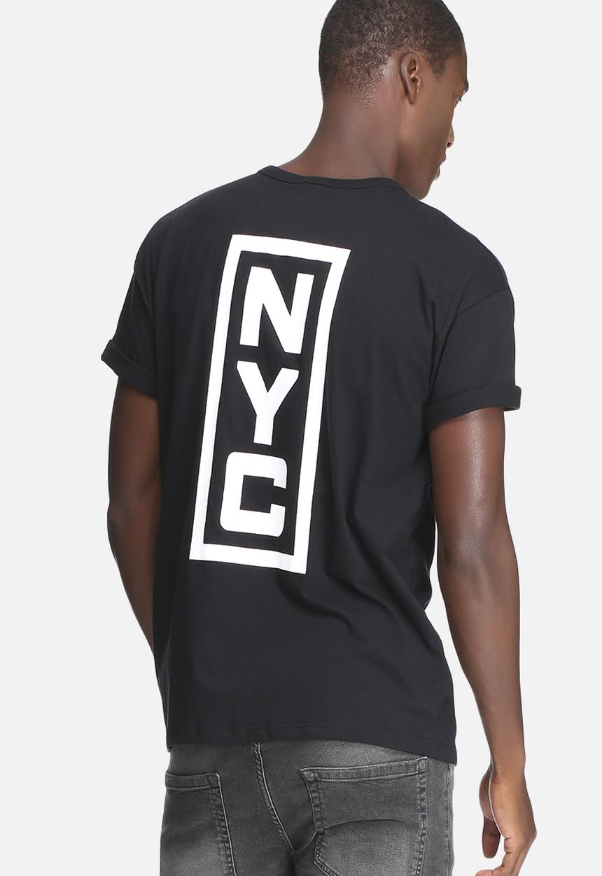basicthread - Graphic oversized boxy tee