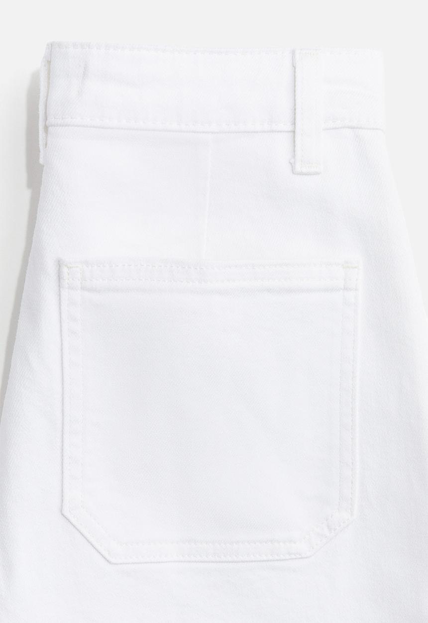 H&M - Wide high jeans - white