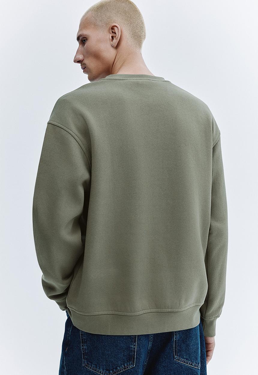 H&M - Loose fit sweatshirt - dusty khaki green