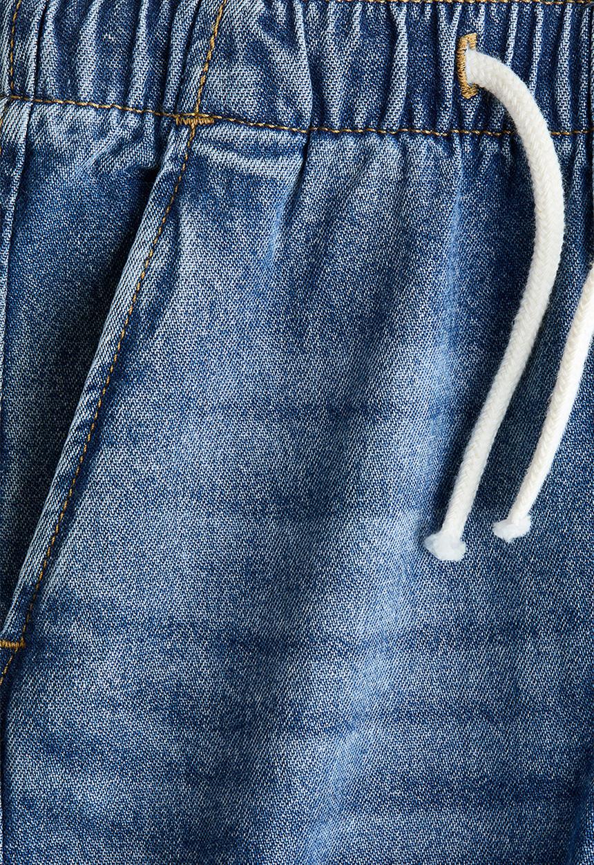 H&M - Cotton denim joggers - denim blue