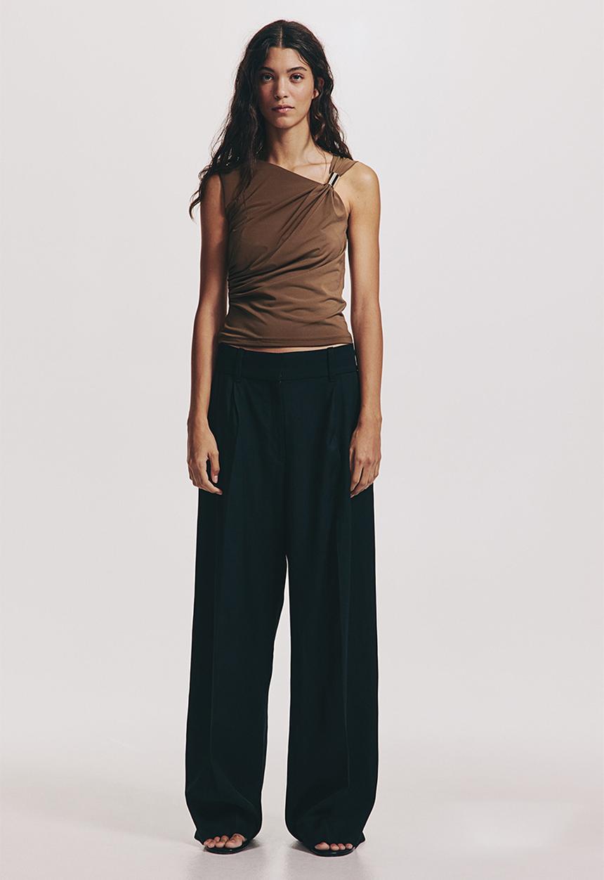 H&M - Draped top - brown