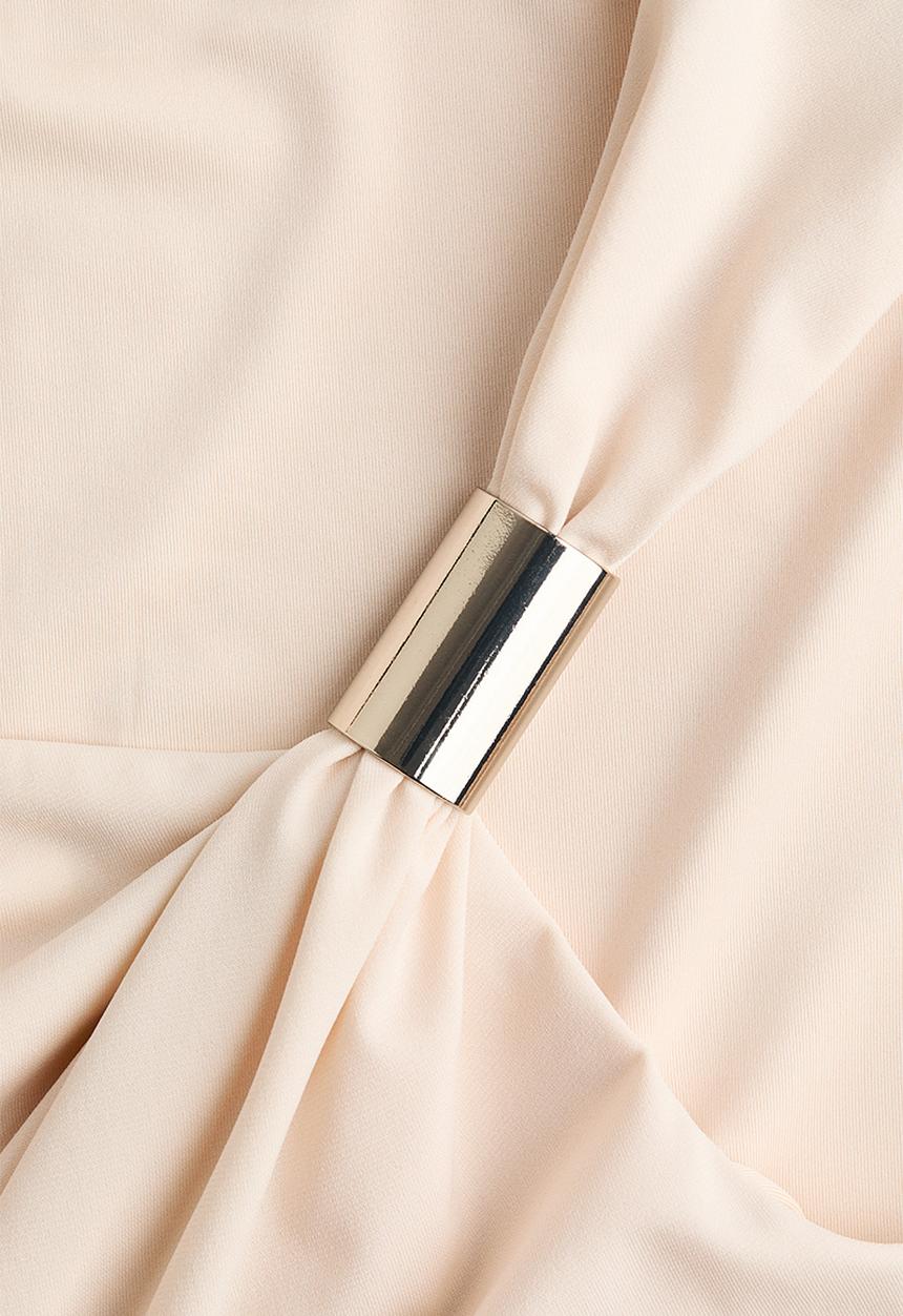 H&M - Draped top - light beige