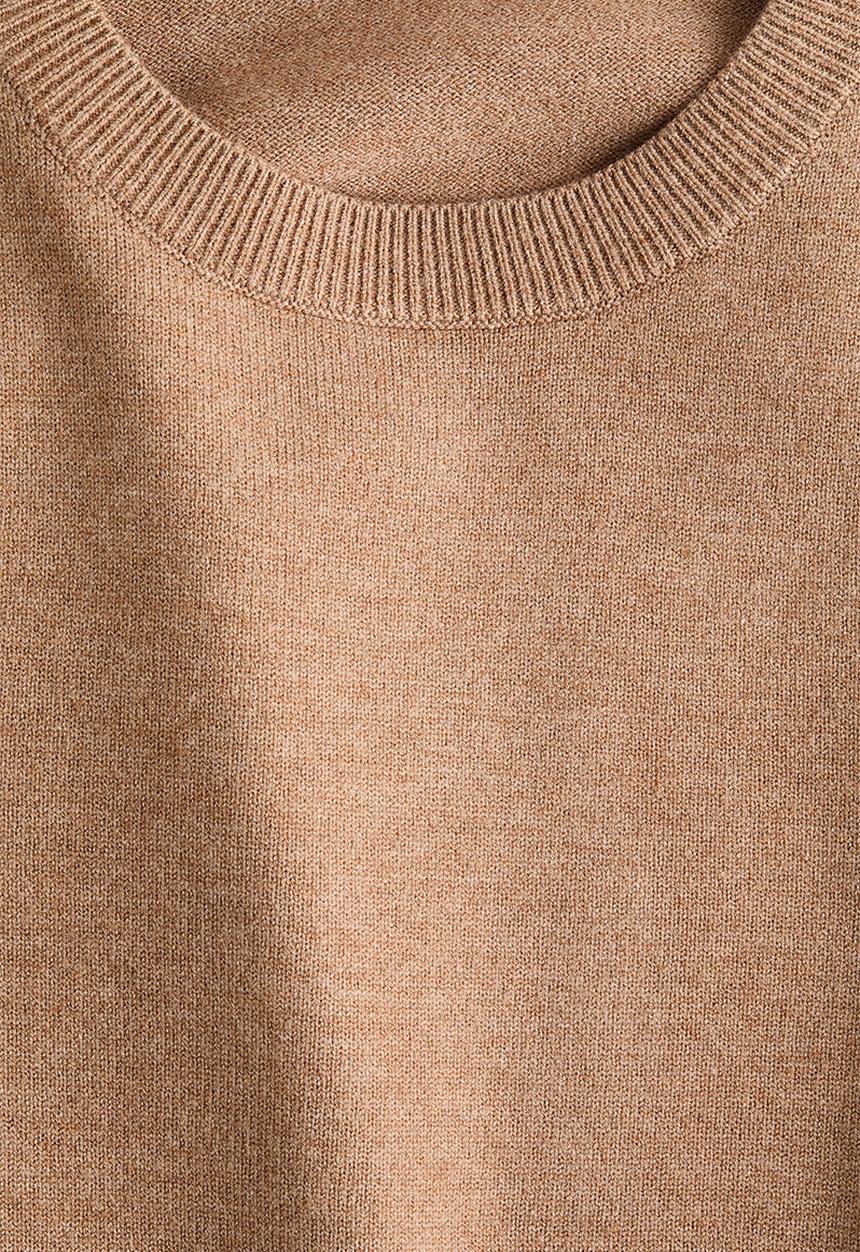 H&M - Puff-sleeved jumper - dark beige
