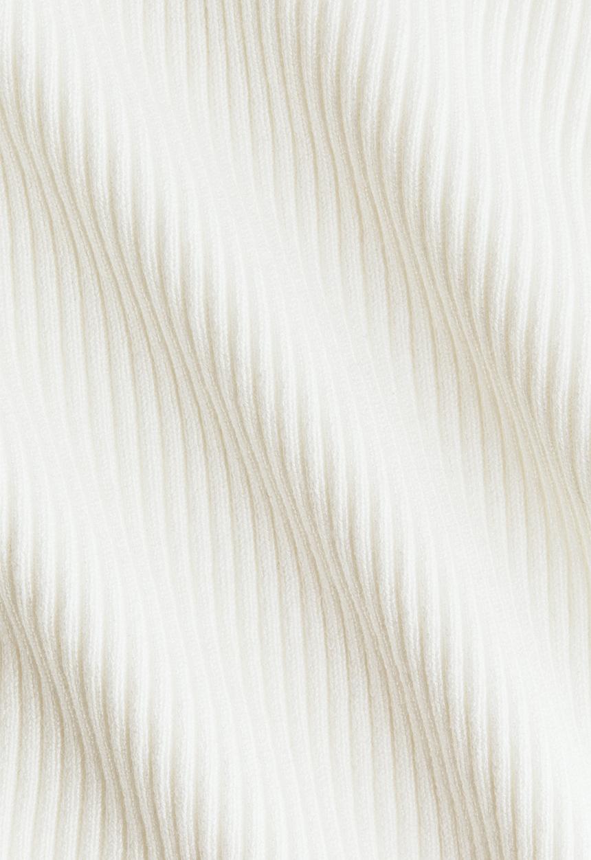 H&M - Rib-knit top - white