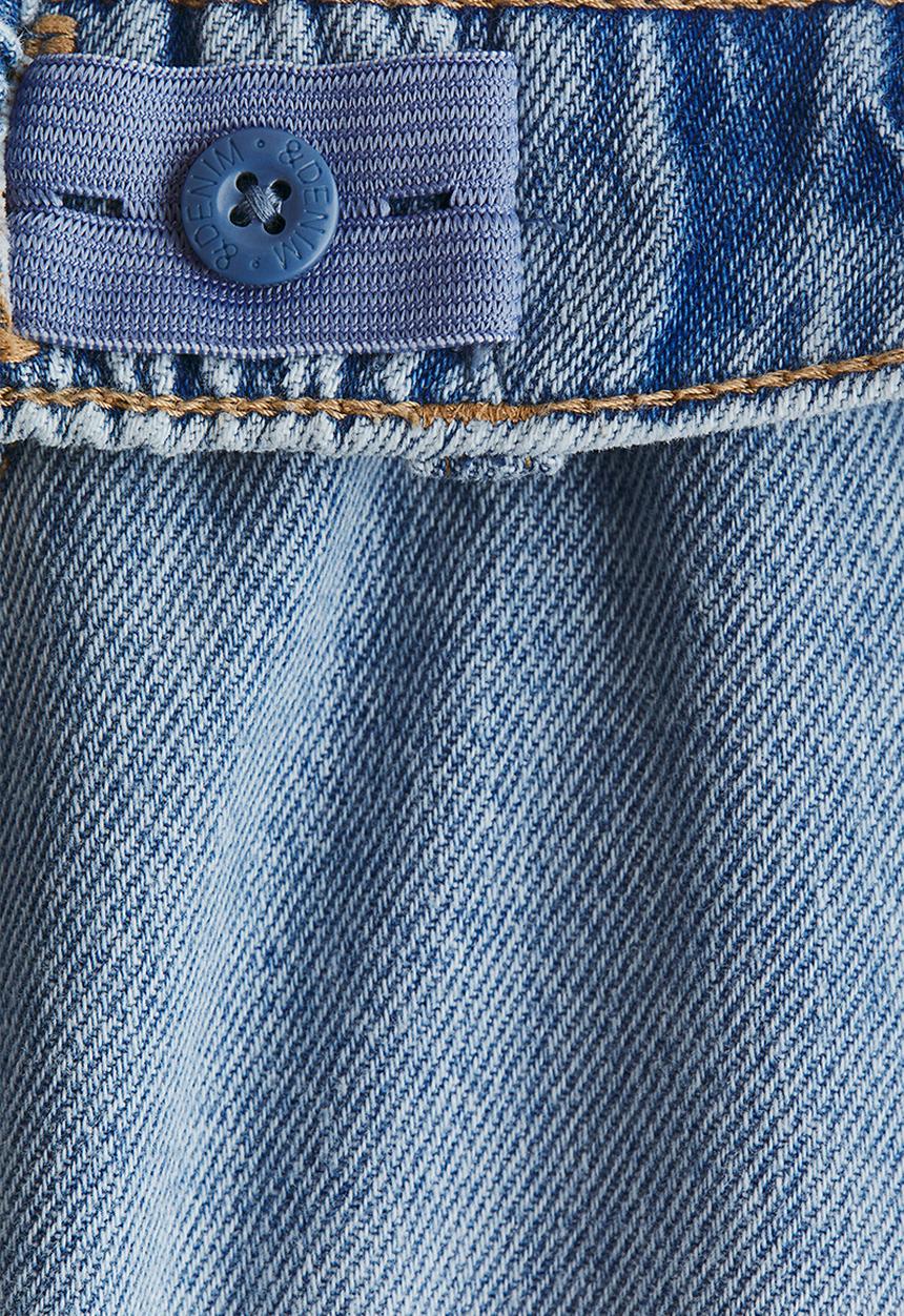 H&M - Cotton denim joggers - light blue denim