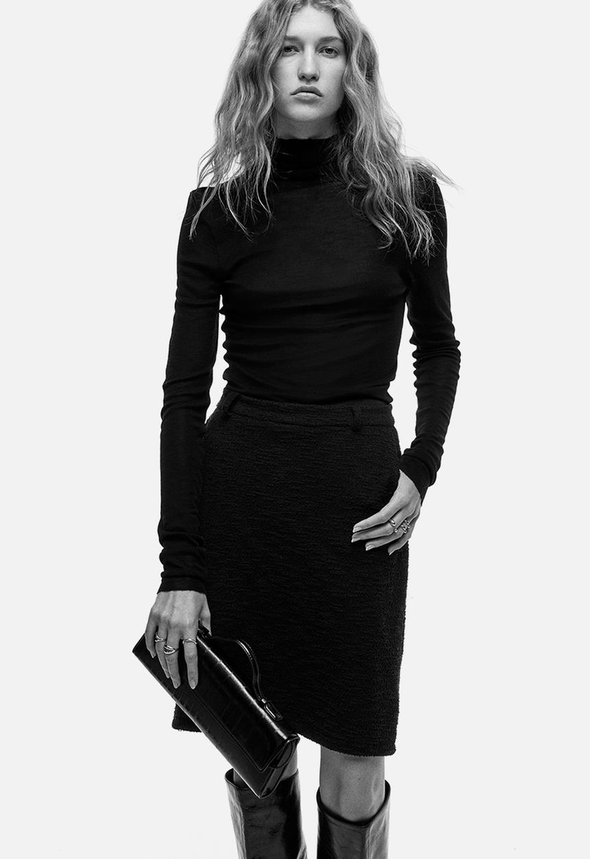 H&M - Jersey pencil skirt - black