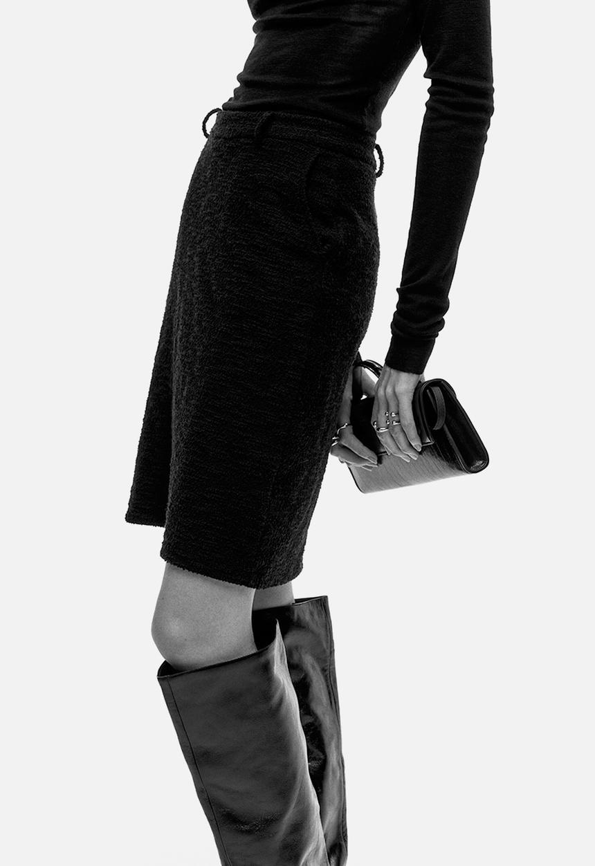 H&M - Jersey pencil skirt - black