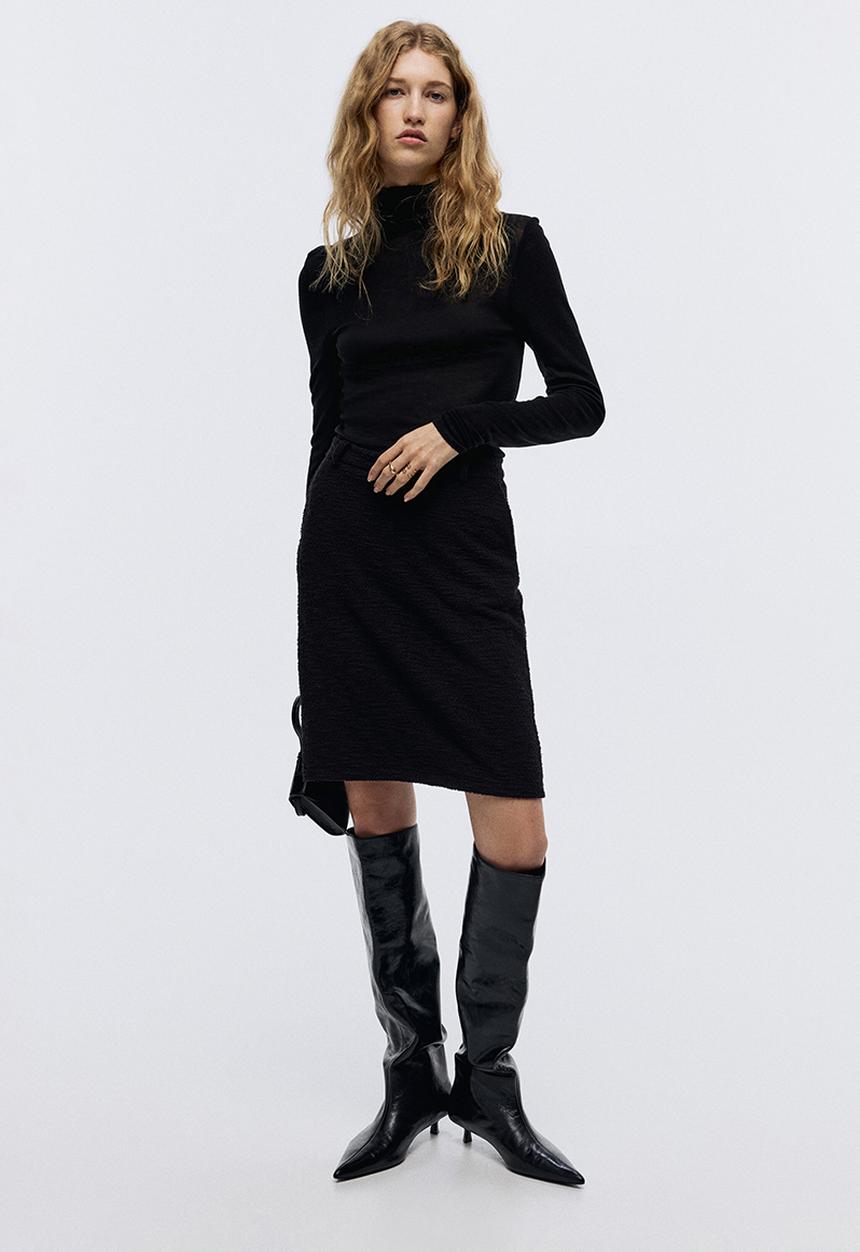 H&M - Jersey pencil skirt - black