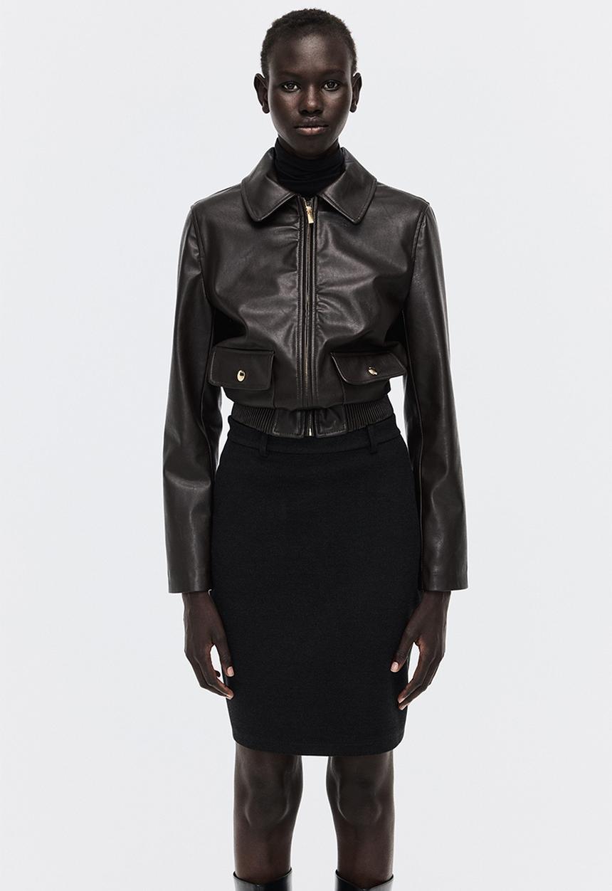 H&M - Jersey pencil skirt - dark grey