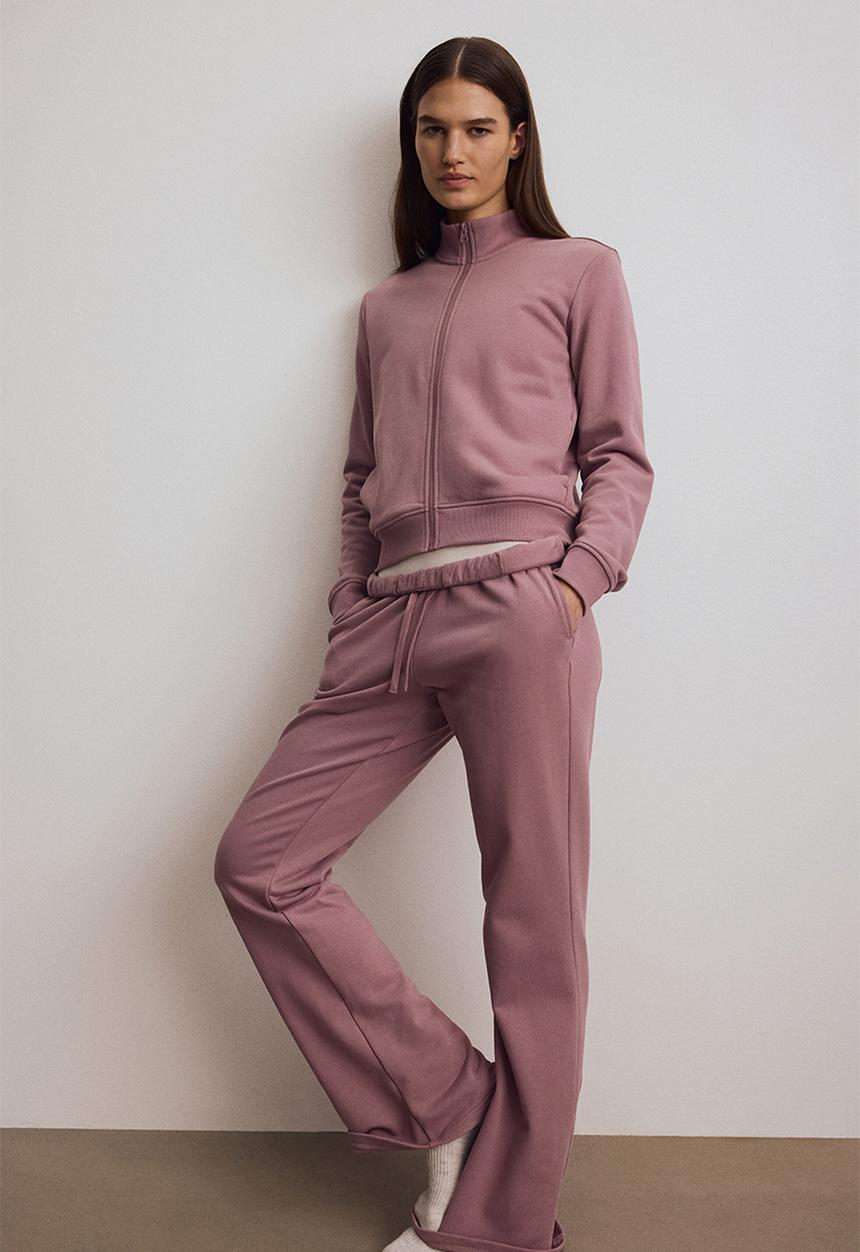 H&M - Slim fit track jacket - antique rose