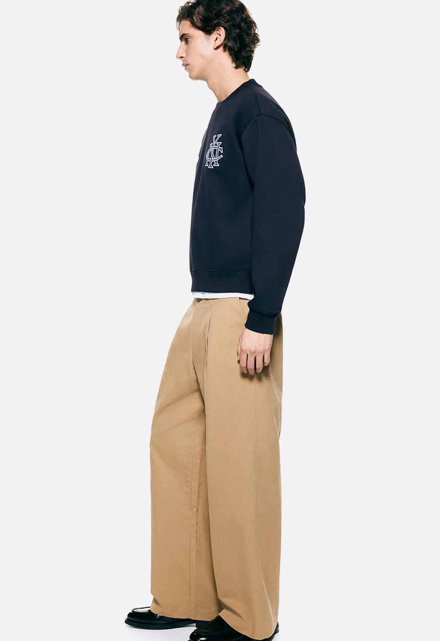 H&M - Loose fit tailored trousers - beige