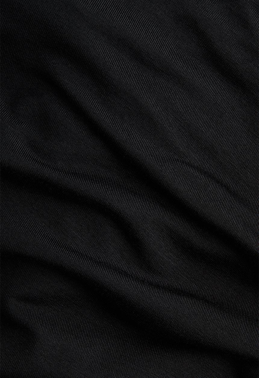 H&M - Draped scarf-detail top - black