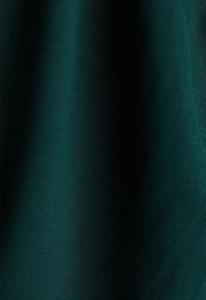 H&M - Draped scarf-detail top - dark green