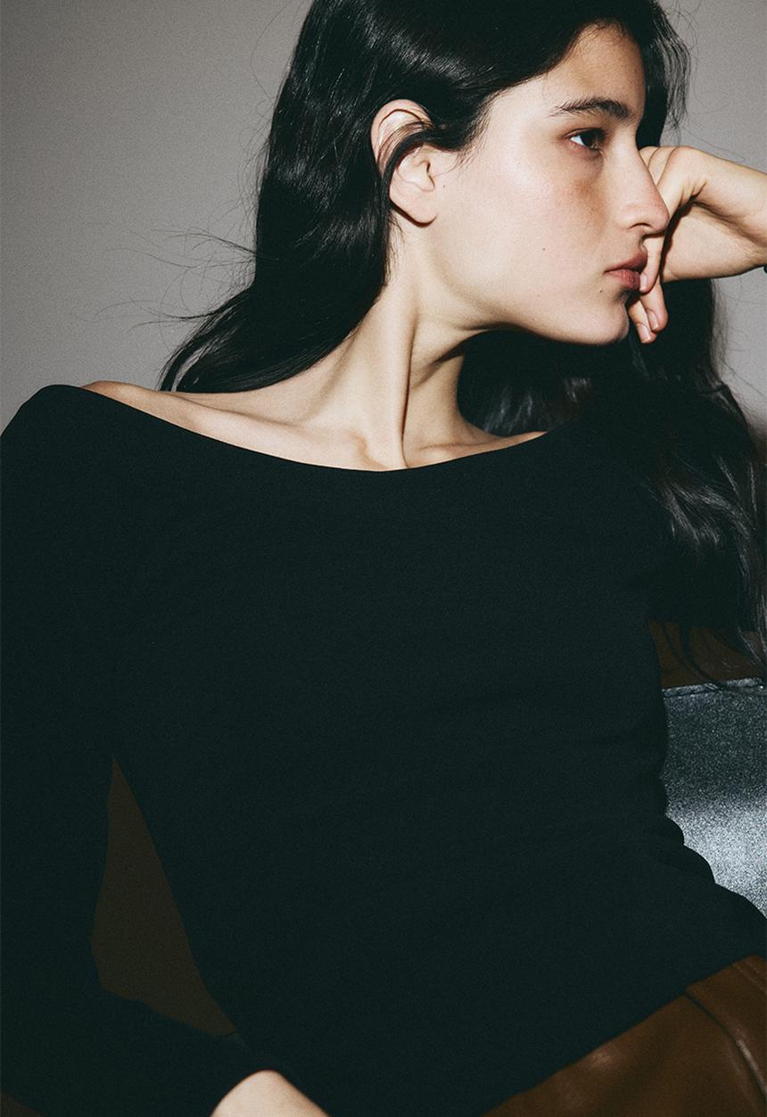 H&M - Off-the-shoulder top - black