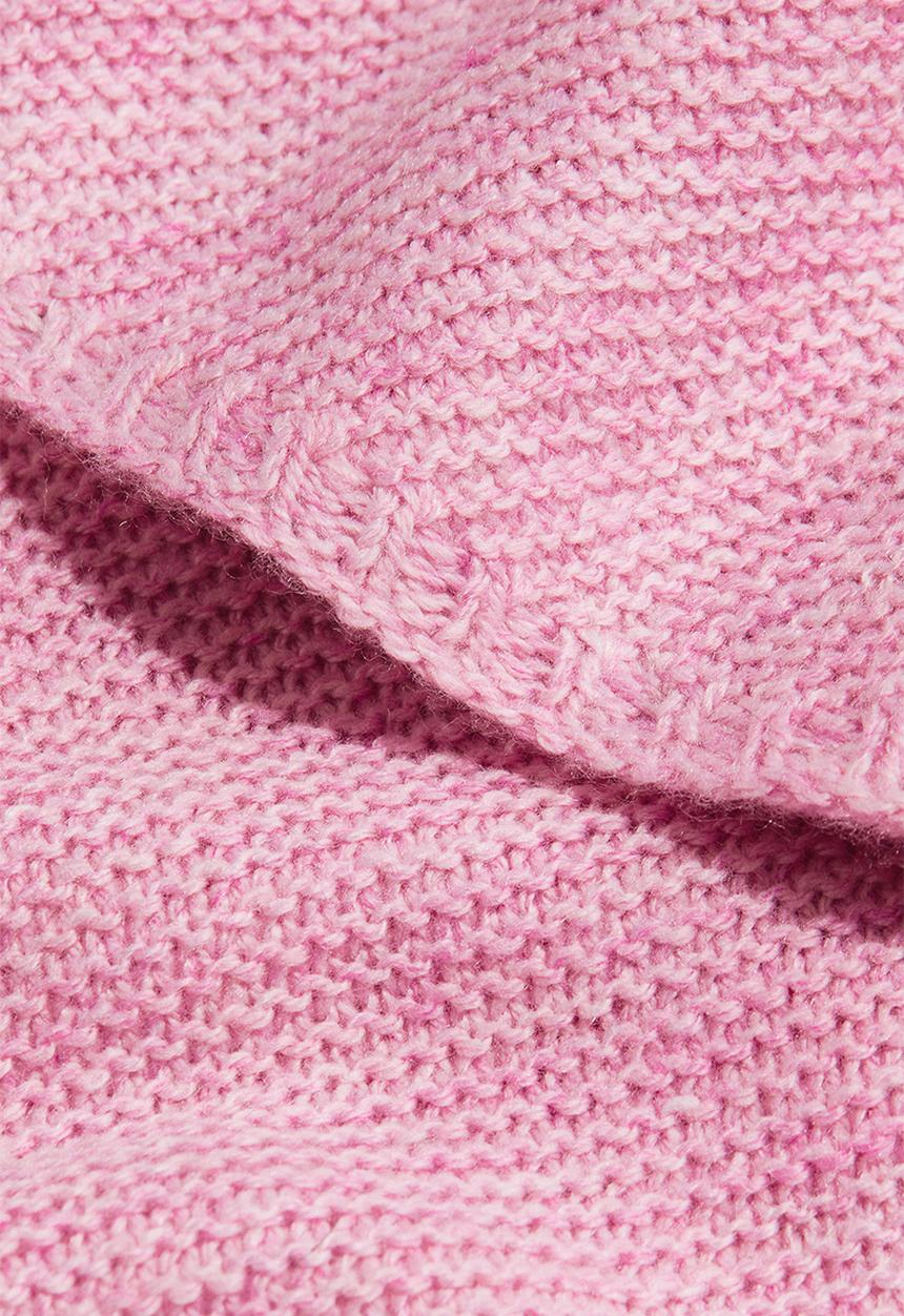 H&M - Garter-stitched triangle scarf - pink