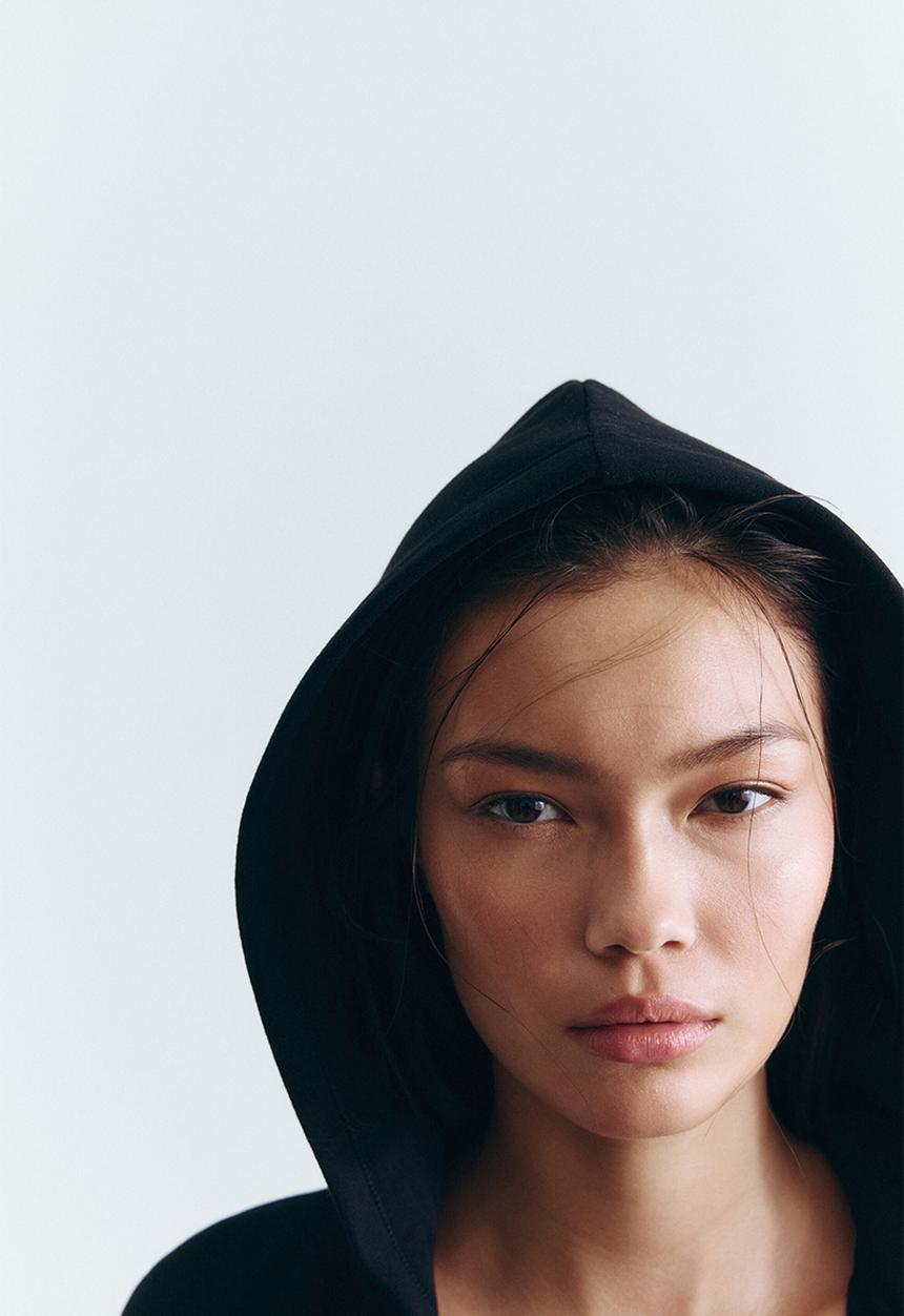 H&M - Zip-through hoodie - black