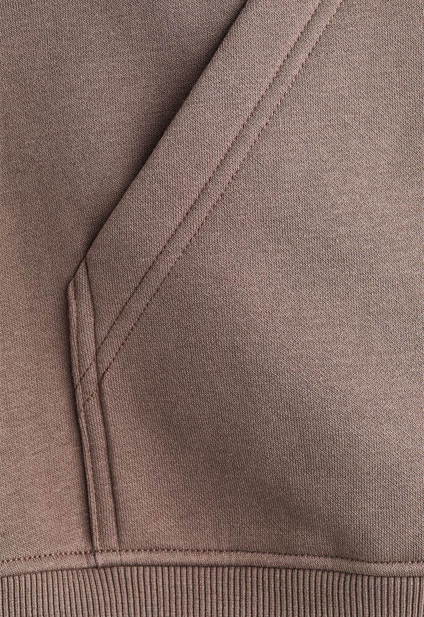 H&M - Zip-through hoodie - dark mole
