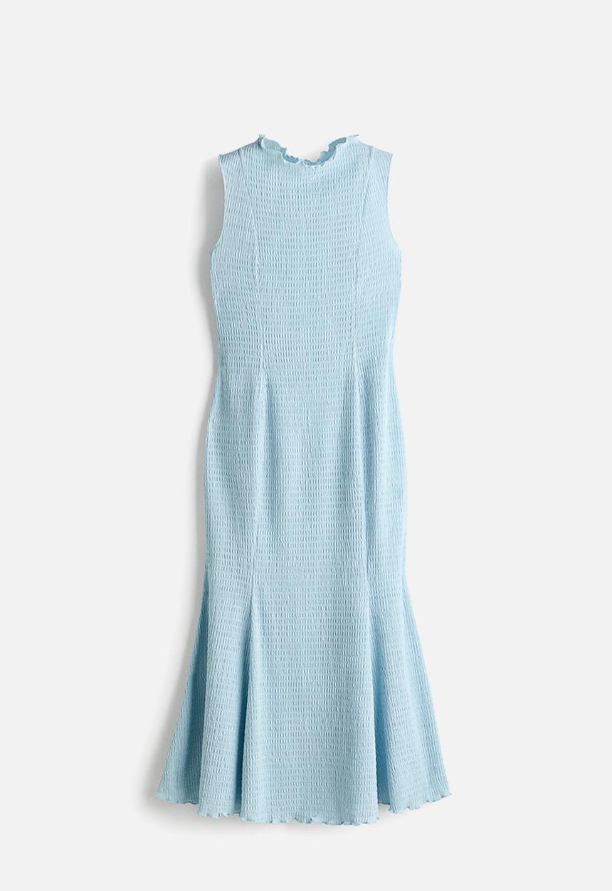 H&M - Smocked dress - light blue