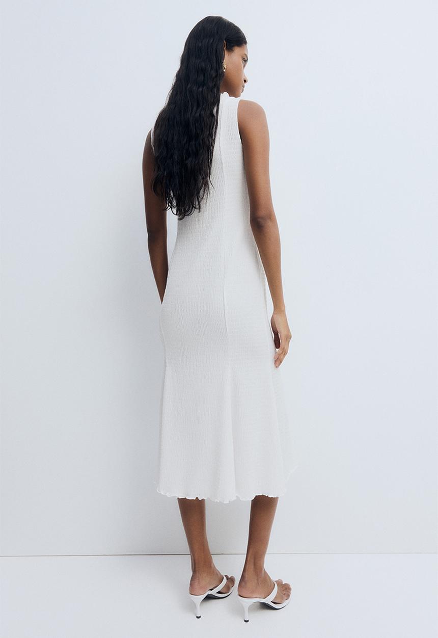 H&M - Smocked dress - white