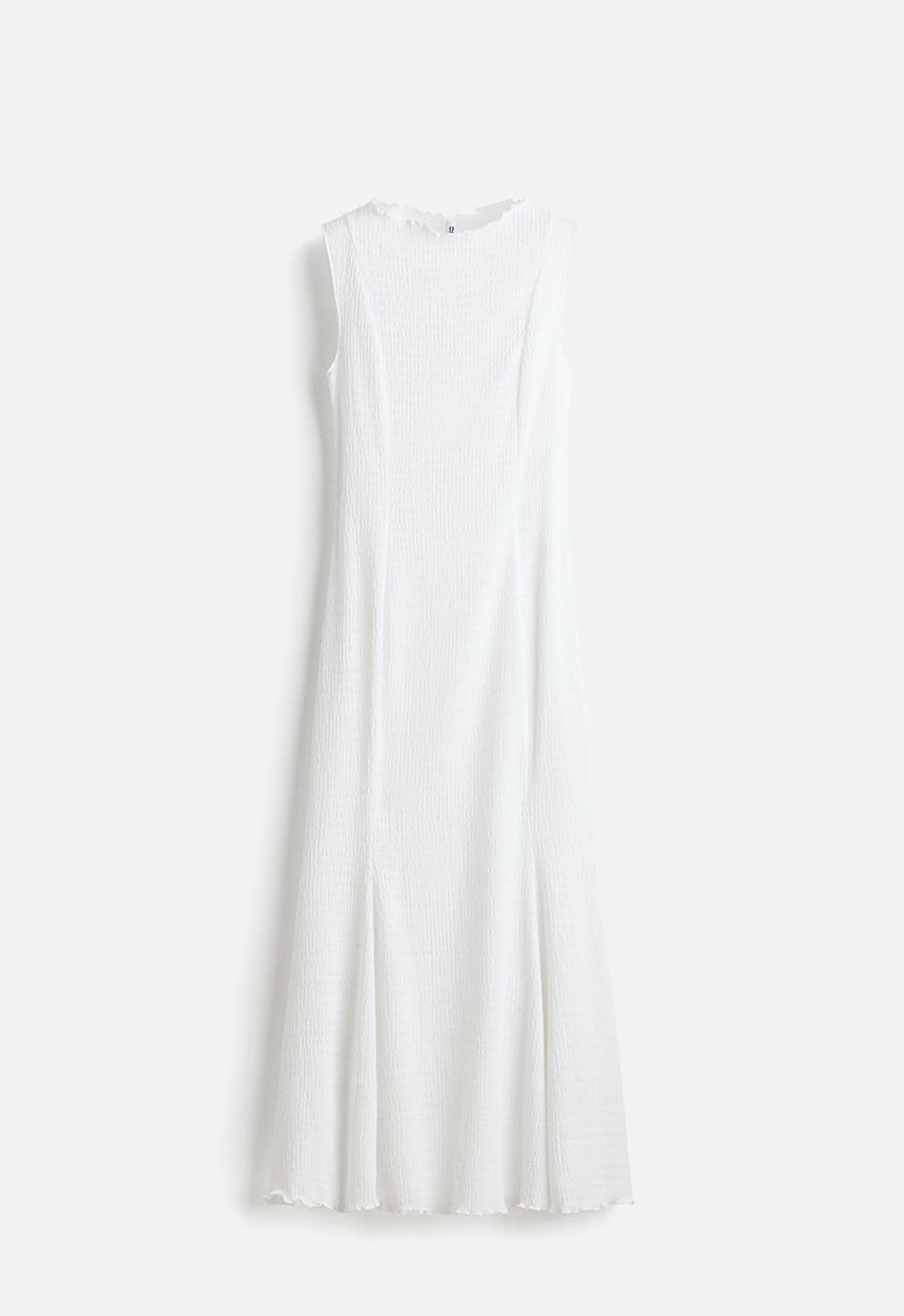 H&M - Smocked dress - white