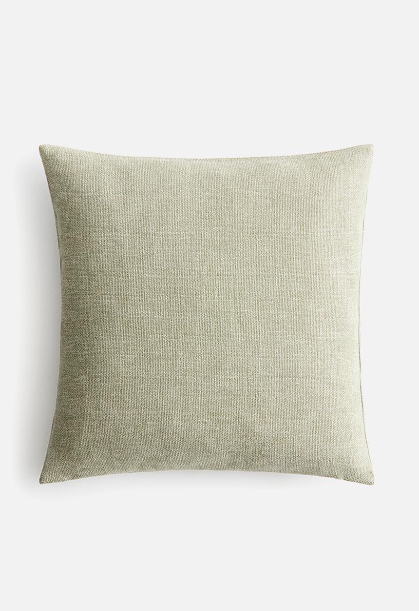 H&M - Chenille cushion cover - light dusty green