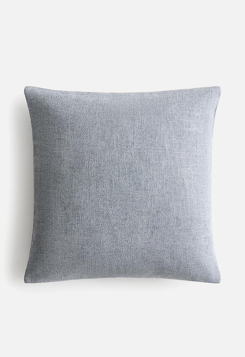 H&M - Chenille cushion cover - dusty blue