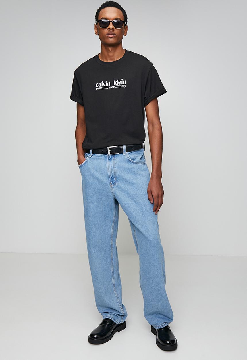 Calvin Klein - Short Sleeve 30S Whsl Ck Nyc Graphic Tee - Black
